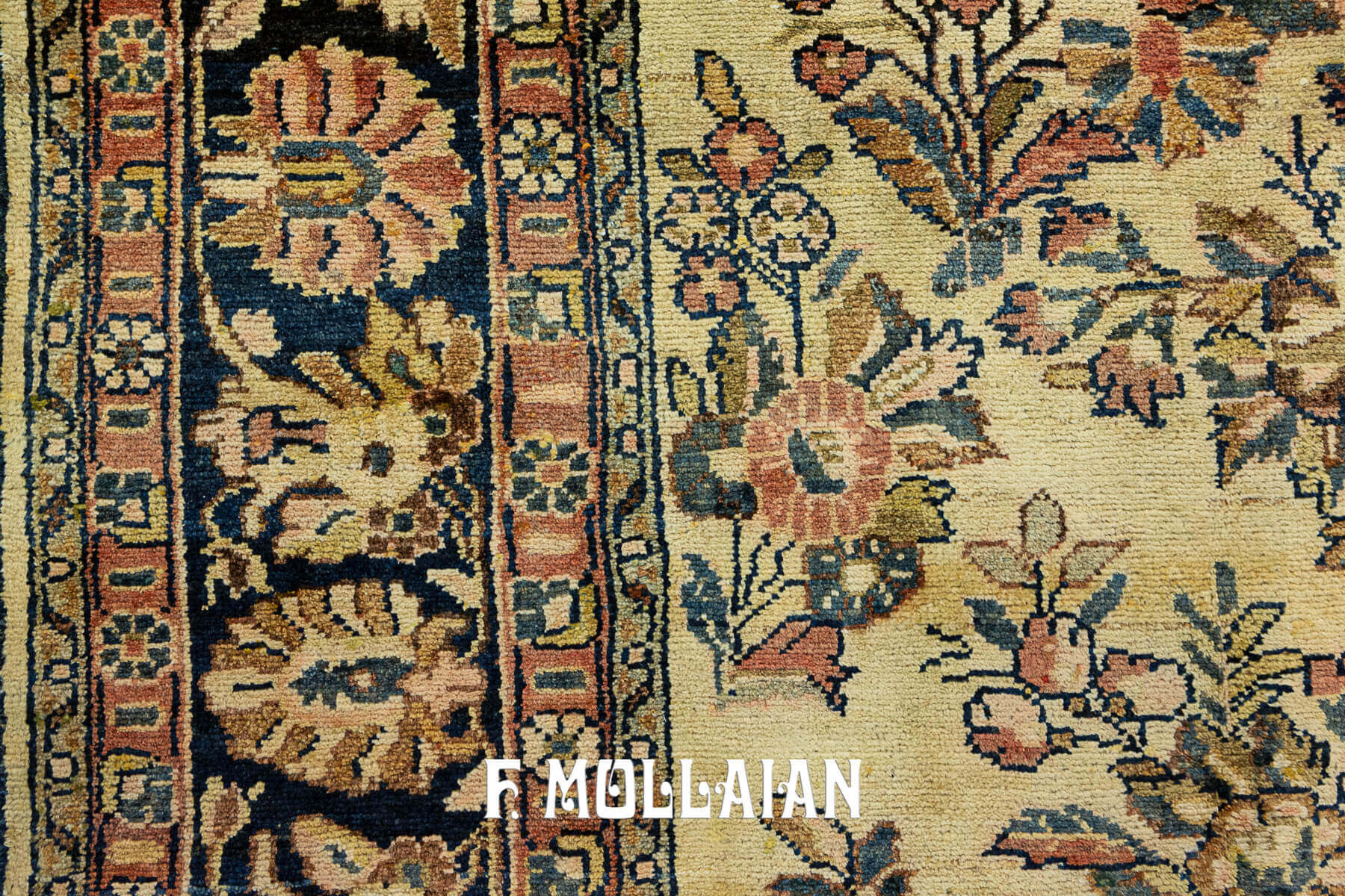 Hand-knotted Antique Persian Hamadan Rug n°:50201759